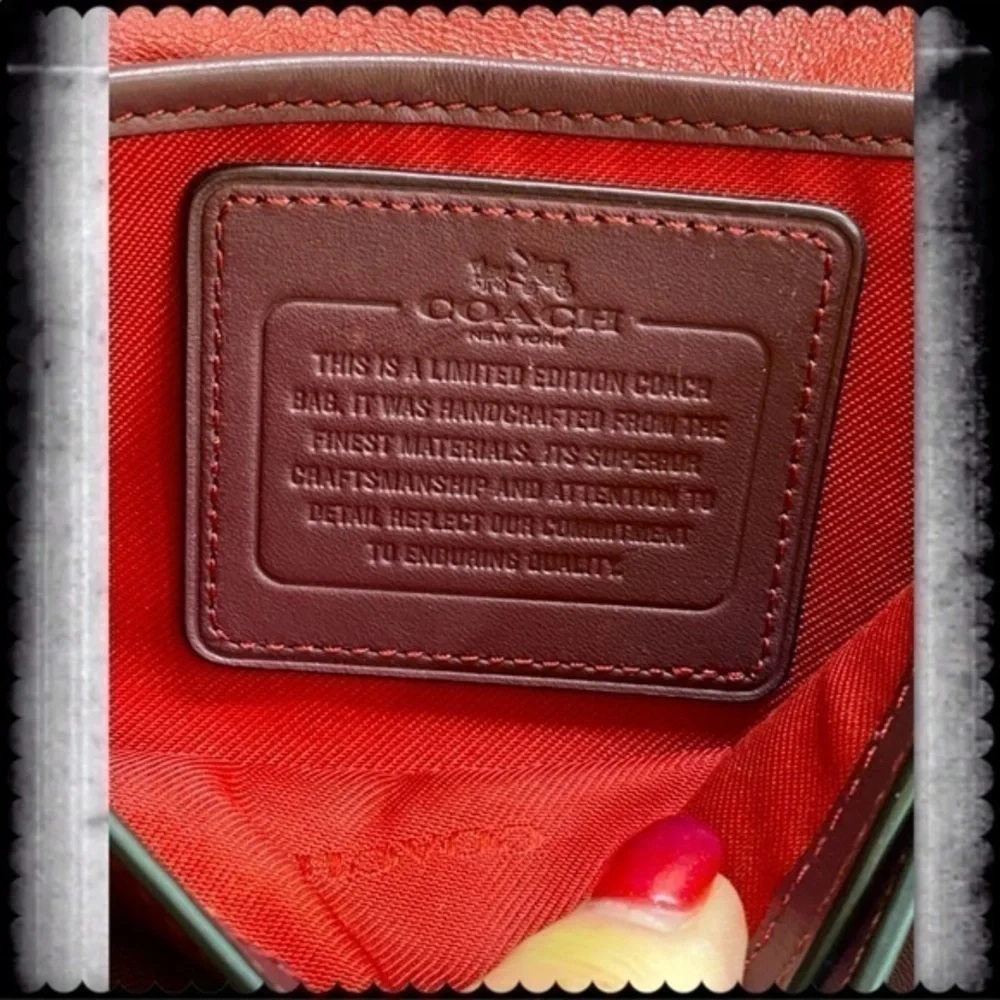 COACH 1941 LIMITED EDITION DINKY / PENNY BAG IN OXBLOOD
